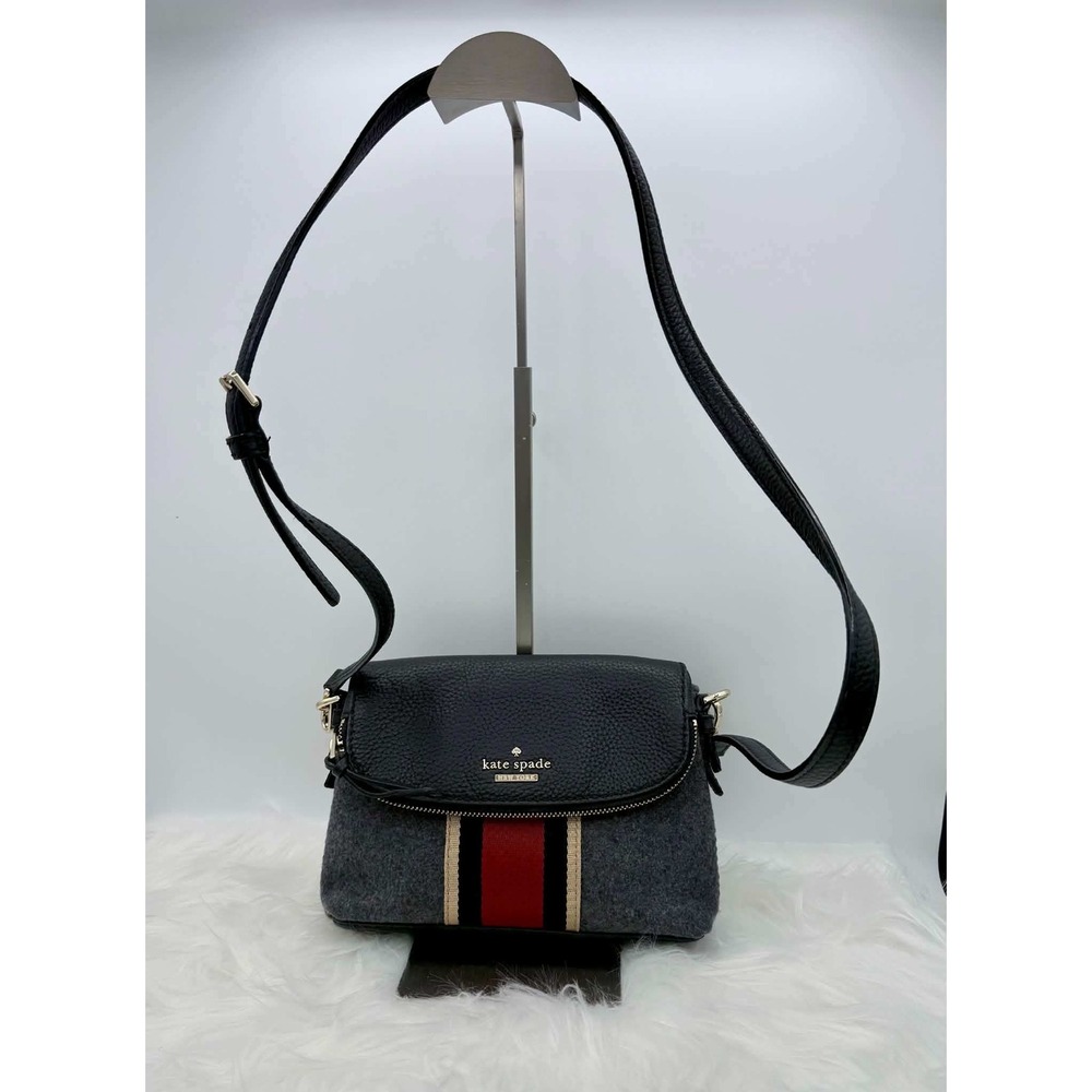 Kate Spade Jackson Street Small Harlyn Bag Striped Wool Edition